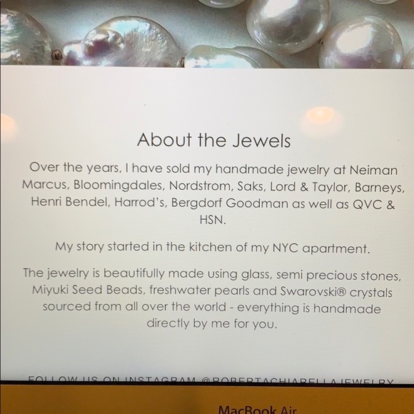 Roberta Chiarella Crystal Necklace AND Earrings - Picture 10 of 10